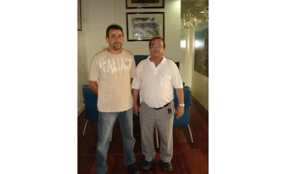 D. Angel Alfaro y  D. José Marín, en el interior de la nueva sede.