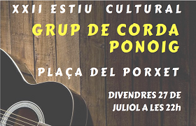 Concert del grup de Corda Ponoig Concert del grup de Corda Ponoig