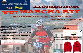XVI marcha BTT Polop de la Marina XVI marcha BTT Polop de la Marina