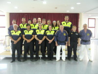 Curso de defensa personal para la policía local de Polop de la Marina