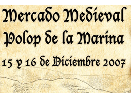 Cartel del Mercado Medieval de Polop de la Marina