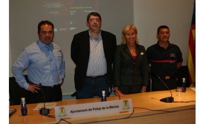 Jaime Senabre, Juan Cano, Pilar Villanueva y Pepe Cerdá, en la rueda de prensa de presentación del SINIF.